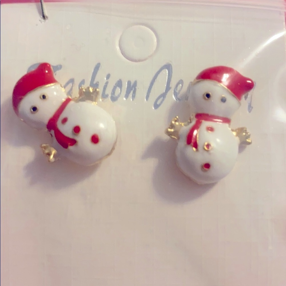 Snowman Earrings